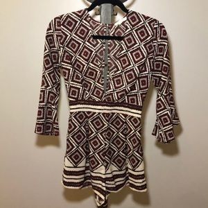 Gorgeous diamond pattern romper
